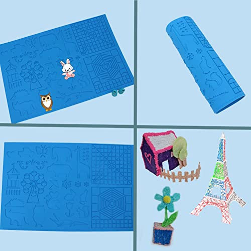 KUNSTIFY 3D Stift Vorlagen Schablonen mit vielen verschiedenen Mustern (3D Vorlagen Matte)