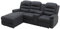 Vente-unique-Ecksofa Relaxsofa - Ecke Links - Stoff - Anthrazit - Macedonia
