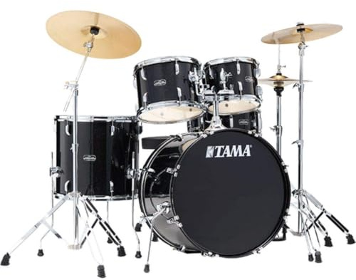 Tama Stagestar 5-piece Complete Drum Set - Black Night Sparkle