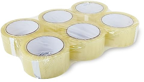 versando 6x geräuscharmes Packband transparent 66m Klebeband zum Verpacken von Paketen + Kartons - starke Klebekraft leise abrollend 6 Rollen