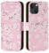 32nd Floral Series 3.0 - Design PU Leather Book Wallet Case Cover for Apple iPhone 15 (6.1), Flip Case With RFID Blocking Card Slots, Magnetic Closure and Built In Stand - Cherry Blossom