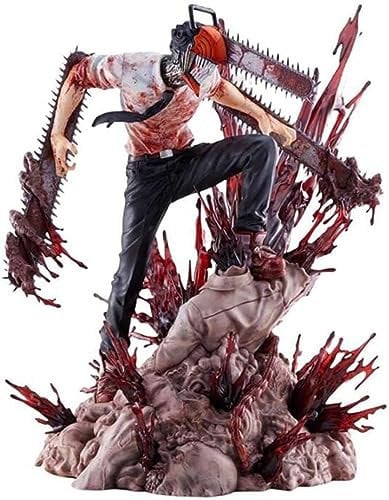 LICHOO Chainsaw Man Denji Anime Action Figure 28cm Character Collectible Model Statue Toys PVC Figures Desktop Ornaments Festive Gifts