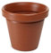 Large Plastic Round Flower Pot Planter Garden Decoration Plant Pot Outdoor, Planters, Patio, Garden, Home Décor, Porch (55cm, Terracotta)