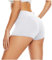 DDOBB Radlerhose Damen Kurz Shorts Unter Kleid High Waist Sportshorts Bauchweg Unterhosen Hotpants Blickdichte Sporthose Boxershorts Gym Leggings(Weiß, S-M)