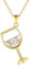 HIJONES Frauen Weinglas-Anhänger-Halskette aus Sliding Charm Halsband Weinliebhaberinnen Für Frauen Gold