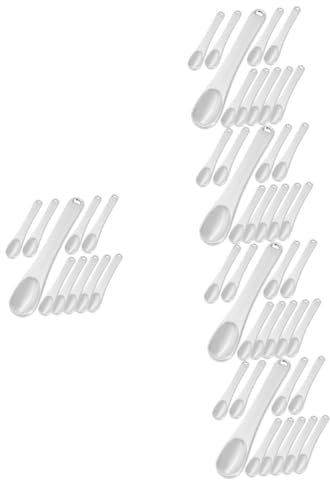 FRCOLOR 50pièces Spatules Pour Visage Et Applicateurs De Contour Yeux Avec Trou De Suspension Outils De Pour Masques Et Soins Peau