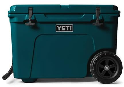 YETI Tundra Haul Wheeled Cool Box, Insulated Hard Cooler, Agave Teal