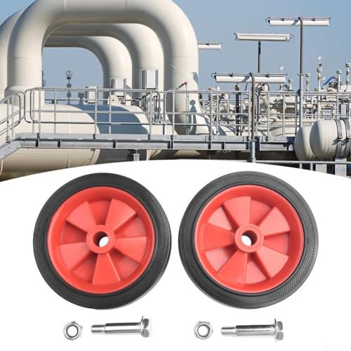 Lot de 2 roues de rechange pour compresseur d'air - Antichoc et antidérapant - 15,2 cm