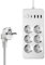 LELYFIT Regleta, Toma Múltiple con Interruptor USB C, Enchufe Múltiple, Regleta con Cable de Extensión de 2M