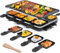 Appareil à raclette - 1300 W - Plaque de cuisson électrique coréenne - 2 en 1 - Avec 8 poêles à fromage et spatules en bois - Antiadhésif - Pour 8 personnes - Idéal pour les fêtes