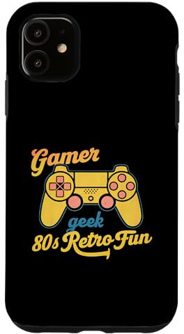 Hülle für iPhone 11 Gamer Geek 80er Jahre Retro Fun Game Controller Design
