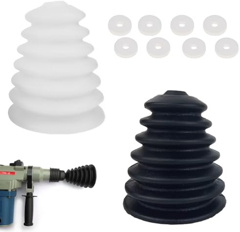 2 Stück Bohrer Staubschutz,Gummi Staubschutz,Gummi Staubfänger Bohrer Skalierbar,Professional Elektrische Bohrhammer Staub Abdeckung,Für Elektrische Hammerhand Schlagbohrmaschine Lochsäge Staubschale