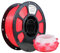 iBOSS 3D-Drucker Filament, Temperaturverfärbung PLA+ Filament 1,75 mm, tily 3D-Druck Filament, Maßgenauigkeit +/-0.02 mm, geeignet für die meisten FDM-Drucker, 1KG Spule. (Rot bis Weiß)