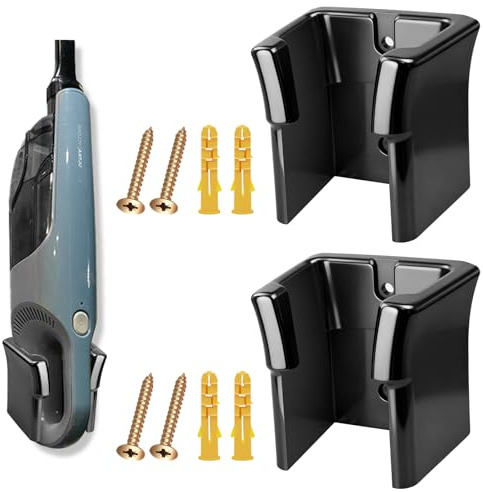 2 Pcs Wall Mount Vacuum Holder/Docking Station/Cordless Organizer, Fit for Shark Ultra Cyclone Handheld Vacuum CH700, CH900, CH950 Series Models, W/Screws & Drywall Anchors,Save Space & Reduce Clutter