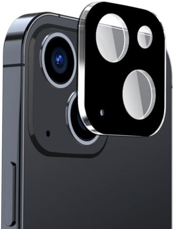 Techsuit Kameraschutz für iPhone 15, iPhone 15 Plus mit 9H Härte, Kristallklar, Kratzfest, Anti Fingerabdruck, Einfache Installation, Full Camera
