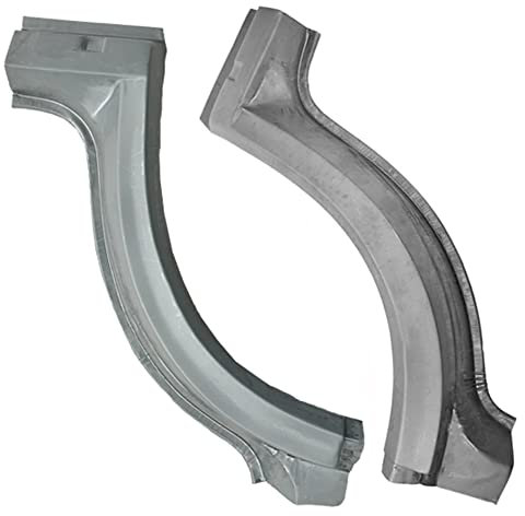 BESTPRICE 1x Kotflügel Reparaturblech vorne links hinterer Teil, 1x Kotflügel Reparaturblech vorne rechts hinterer Teil Kompatibel mit VW TRANSPORTER T4