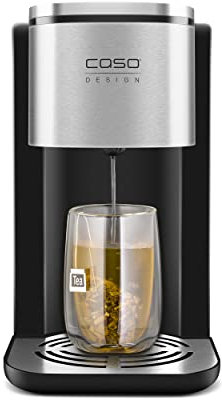 CASO HW 500 Touch Turbo - Dispensador de agua caliente en solo 5 segundos, temperaturas ajustables de 45 a 100 °C, 100 ml, 200 ml, 300 ml, acero inoxidable