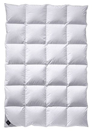 billerbeck Daunendecke | Nena | 140 x 220 cm | 100 % Daunen | Optimale Wärme- und Feuchtigkeitsregulierung | Allergiker geeignet | Wärmestufe warm