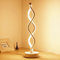 ELINKUME LED Twist Wave Tischleuchte mit Acryl Lampenkörper, Metallbasis, Stufenlose Helligkeit Dimmbar Knopf - 12W Warmweiß Augenschutz LED Gebogene Nachttischlampen Dekorative Beleuchtung (Weiß)