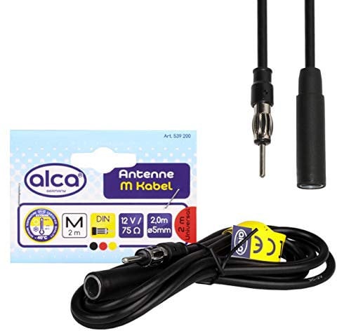 Car Radio Aerial Extension Lead Cable FM/AM 2 Meter Alca Germany