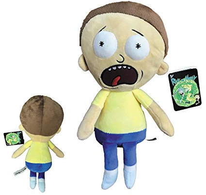 Rick Y Morty - Peluche Morty 34cm (26cm Sentado) - Calidad Super Soft