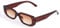 Long Keeper Rectangle Sunglasses for Women Men Square Sunglasses UV400 Protection Retro Glasses (Brown)