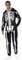 Morph Costumes Skelett Kostüm Herren Karnival Kostüm Herren Skelett Anzug Herren Skelett Kostüm Erwachsene L