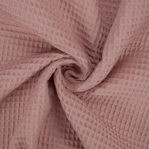 Waffelpique Stoff Lisa, STANDARD 100 by OEKO-TEX, altrosa (Länge am Stück: ab 50cm / Breite: 150cm)