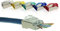 LINKUP - [5 colors] Snagless RJ45 Cat6 STP Connectors EZ Pass Through Ends | Ethernet Cat 6 8P8C Solid Plugs | STP Gigabit Round Cable Connector | Platinum 50 Mi Gold Plated High Performance|50 Pack