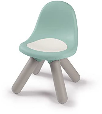 Smoby - Kid Stuhl Salbeigrün – Design Kinderstuhl für Kinder ab 18 Monaten, für Innen und Außen, Kunststoff, ideal für Garten, Terrasse, Kinderzimmer, 880109