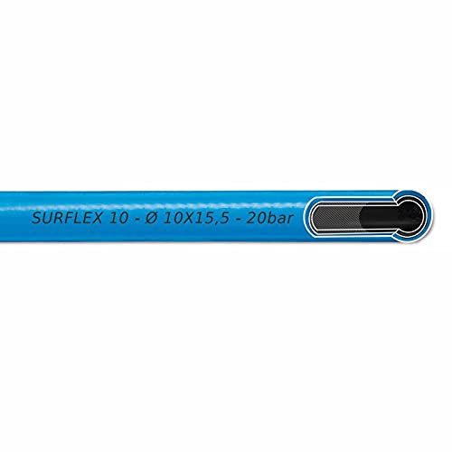 Prevost PVC Gewebe Sicherheits Druckluftschlauch mit Verstärkung SURFLEX - 50 Meter Rolle 6 mm