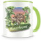 Samunshi® Kindertasse mit Namen Tasse Schildkröte Personalisierte Tasse mit Namen Kinder Kinderbecher mit Namen Kindergarten grün 300ml