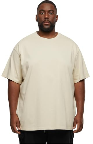 Urban Classics Herren Heavy Oversized Tee – Weites T-Shirt im Oversize Fit aus Baumwolle, schweres Jersey Shirt für Streetwear, Freizeit & entspannte Outfits,Sand,3XL