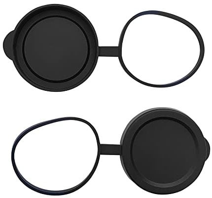 56mm Binocular/Monocular Objective Lens Caps Internal Diameter 64.4-67mm Rubber Cover Set Black