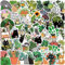 50Pcs Hide Cat! Black Cat in a Plant Stickers for Laptop, Scrapbook, Phone, Computer, Skateboard - Vinyl, Waterproof, Aesthetic Personalised Stickers for Teens, Boys, Girls, Adults, Children