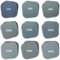 27 Stück Schleifschwamm Soft Touch Schleifpads 5,1 x 5,1 cm Schleifblöcke Schleifquadrate Kit für Basteln Polieren Reparieren, 9 Arten Körnung von 320 bis 3500