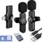 Aisizon Wireless Lavalier Microphone for iPhone7-14, Wireless Clip Mic, Clip on Microphone A3d, for iPhone, iPad, Computer, Zoom Meeting, Video Recording, tiktok