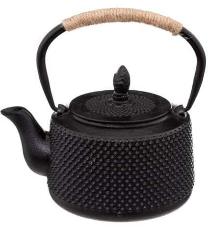 Tetera de hierro fundido negro 1l