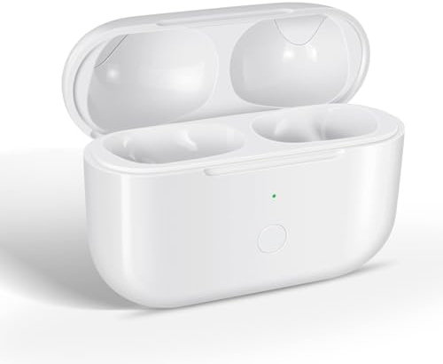 Jinstyles Funda de carga inalámbrica compatible con AirPods Pro de 2ª y 1ª generación – AirPods Pro de 1ª y 2ª generación con botón de sincronización de emparejamiento Bluetooth