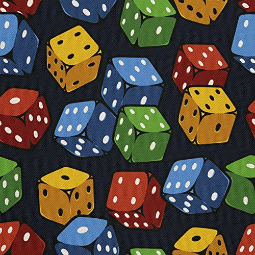 HEKO PANELS Stoff Oxford Wasserdichte Meterware Canvas-Stoff Polyester Stoff Zum Nähen Nähstoffe Möbelstoffe Dekostoffe Handwerken Wasserabweisend Blickdicht Würfel 3 Meter 155 x 300 cm