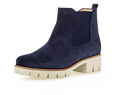 Gabor Damen Chelsea Boots, Frauen Stiefeletten,Wechselfußbett,Best Fitting,Kurzstiefel,uebergangsschuhe,Marine (dust),38 EU / 5 UK