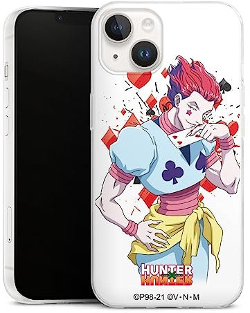 Slim Case extra dünn kompatibel mit Apple iPhone 14 Silikon Handyhülle transparent Hülle Hisoka Morow Hunter x Hunter Fanartikel