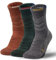 Rahhint Chaussettes de randonnée en mérinos Chaussettes de compression Anti-ampoules Chaussettes de randonnée rembourrées 3 paires pour hommes femmes et enfants Taille 31-52