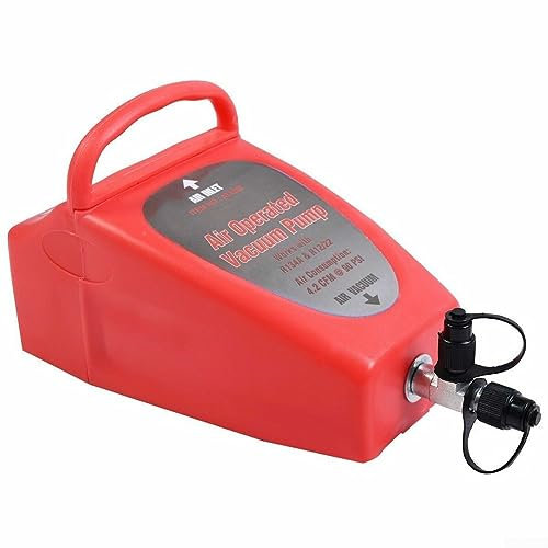 DAZZLEEX 4.2CFM Air Operated Vacuum Pump A/C Auto Air Conditioning System For R134a And R12 Cars AC Repair Tool Kit