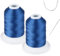 UV-beständig - Simthread Gebunden Garn Tex 69 (12wt) Polyester 100% - 250 Yards, 2 Blau
