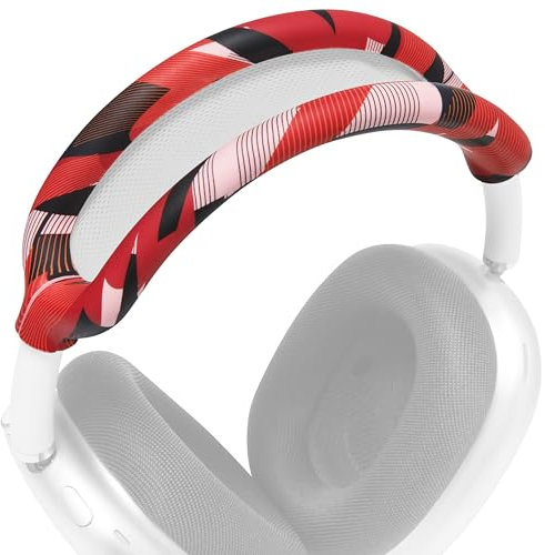 WC BandZ Max – Silikon-Kopfbandabdeckung für Airpods Max-Kopfhörer, hergestellt von Wicked Cushions | Erhöhter Komfort und Schutz | Erhältlich in bösen Designs | Red Prism