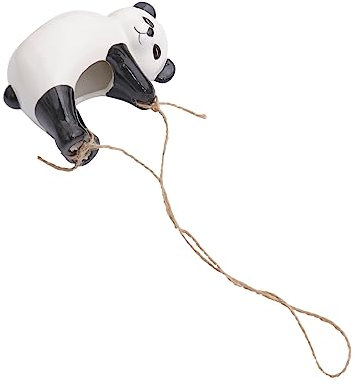 Kisangel Vase 1stk Panda Hängender Blumentopf Panda-blumentopf Bonsai-behälter Tierblumentopf Zimmerpflanzen Einmachgläser Anlage Keramik Schreibtischaufsatz