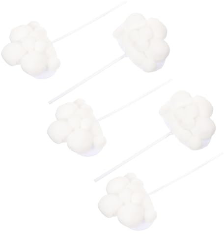 Cabilock 10stücke Teiliges Wolken Cake Topper Für Geburtstagsfeiern Handgemachte Wollkugeln Als Dekoration Für Torten Und Weiß