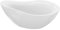 LAVITA Freistehende Badewanne Reus 1800 Acryl 180x89x73 cm Badewannen Oval Form Moderne Acryl-Wanne Freistehend 2 Personen 214 L Antimikrobielle Beschichtung Weiß Glanz