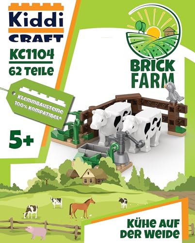 Kiddicraft KC1104 Kühe auf der Weide, Klemmbausteine